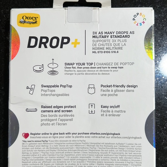 NWT OTTERBOX + PopSocket iPhone 12 Pro Max Symmetry case, Clear - Picture 7 of 12
